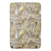 Flüssige Elegance - metallisches Flüssigmuster Badematte (Vorderseite Vertikal)
