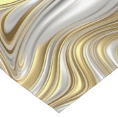 Flüssige Elegance - metallisches Flüssigmuster Kurzer Tischläufer (Ecke)