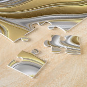 Flüssige Elegance - metallisches Flüssigmuster Puzzle (Seite)