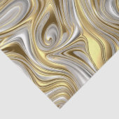 Flüssige Elegance - metallisches Flüssigmuster Seidenpapier (Detail)