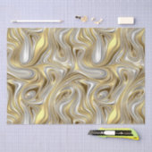 Flüssige Elegance - metallisches Flüssigmuster Seidenpapier (Handwerk)