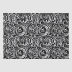 Flüssige Elegance - metallisches schwarzes Flüssig Seidenpapier