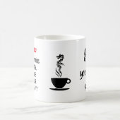 Flüssige Energiewarnung komisch anpassbar Verwandlungstasse (Mittel)