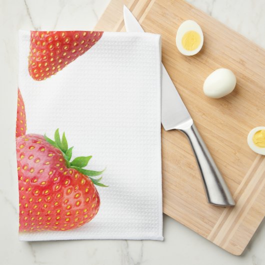 Flüssige Erdbeeren Geschirrtuch (Viertel Falte)