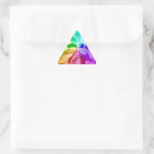 Flüssige Farbe Dreieckiger Aufkleber (Tasche)