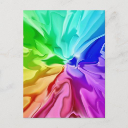 Flüssige Farbe Postkarte (Vorderseite)