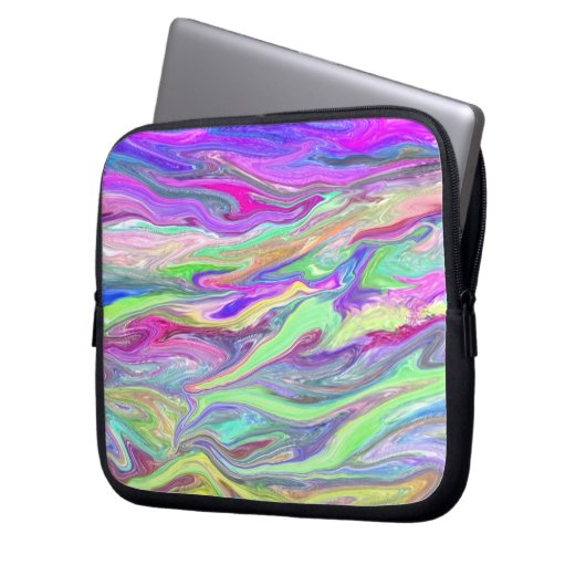 Flüssige Farbelektronik-Tasche Laptopschutzhülle (Vorderseite Links)