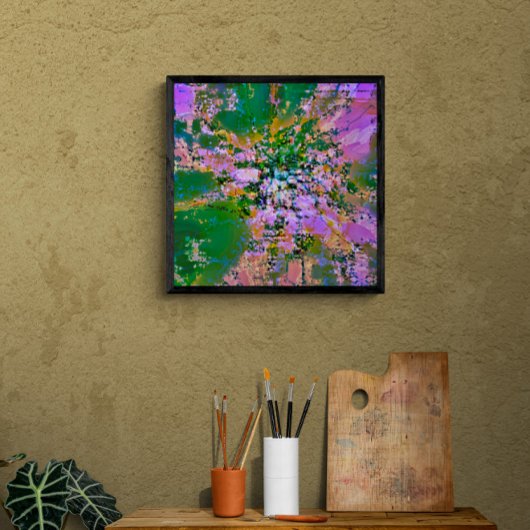 Flüssige Farben glänzendes Poster