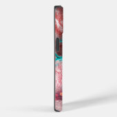 Flüssige, farbige Aquamarine Foil-Lichtakzente Case-Mate iPhone Hülle (Rückseite / Rechts)