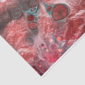 Flüssige, farbige Aquamarine Foil-Lichtakzente Seidenpapier (Ausschnitt)