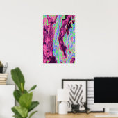 Flüssige Fluiddynamik Zeitgenössische Malerei Poster (Heimbüro)