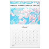 FLÜSSIGE flüssige Kunstsammlung Kalender (Feb 2027)