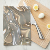Flüssige Flüssigkeits-Gold und Silber Handtuch (Viertel Falte)