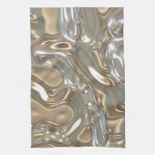 Flüssige Flüssigkeits-Gold und Silber Handtuch (Vertikal)
