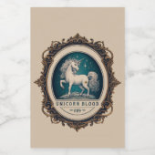 Flüssige Funny Sticker Name Party Flasche Gin Unic Weinetikett (Einzelnes Label)