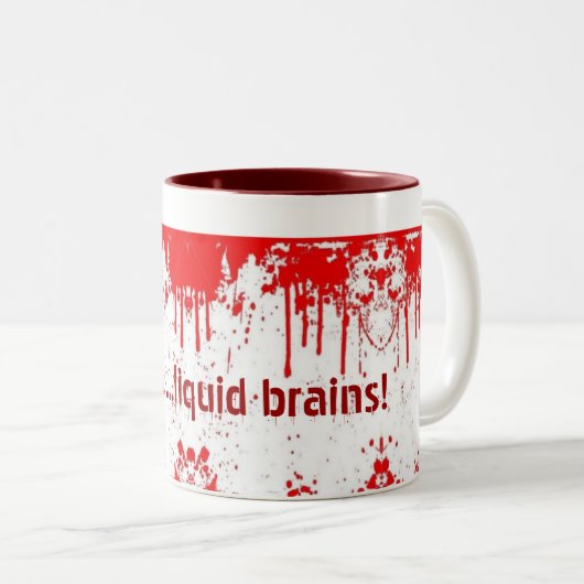 ...... Flüssige Gehirne MMM! - Tasse (VorderseiteRechts)