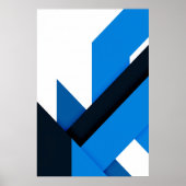 Flüssige Geometrie Poster (Vorne)