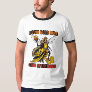 Flüssige Goldene Regelkamm Operational T-Shirt