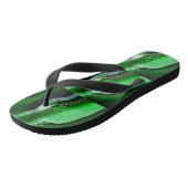 Flüssige Grasflecken Badesandalen (Schrägansicht)