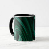 Flüssige grüne Waldacryl-Tasse Tasse (Vorderseite Links)