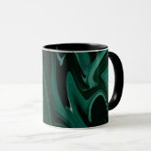 Flüssige grüne Waldacryl-Tasse Tasse (VorderseiteRechts)
