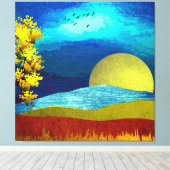 Flüssige Himmelslandschaft Leinwanddruck (Insitu (Holzboden))