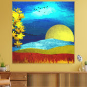 Flüssige Himmelslandschaft Leinwanddruck (Insitu (Wohnzimmer))