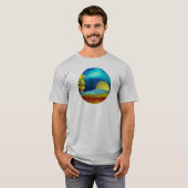 Flüssige Himmelslandschaft T-Shirt (Vorne ganz)