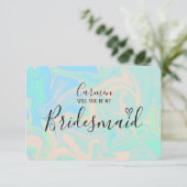 Flüssige Imitate holografische irisierende Textur (Stehend Vorderseite)