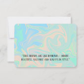 Flüssige Imitate holografische irisierende Textur (Rückseite)