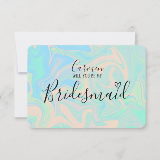 Flüssige Imitate holografische irisierende Textur (Vorderseite)