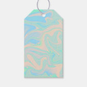 Flüssige Imitate holografische irisierende Textur Geschenkanhänger (Vorderseite)