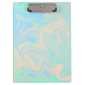 Flüssige Imitate holografische irisierende Textur Klemmbrett (Vorderseite)
