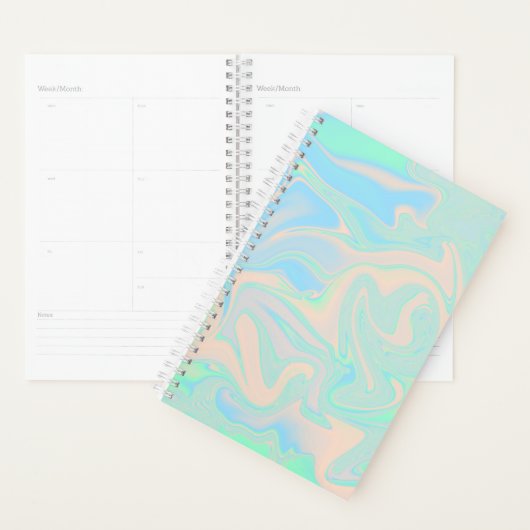 Flüssige Imitate holografische irisierende Textur Planer (Anzeige)