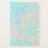 Flüssige Imitate holografische irisierende Textur Planer (Rückseite)