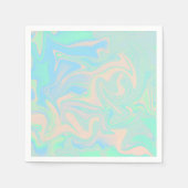 Flüssige Imitate holografische irisierende Textur Serviette (Vorderseite)