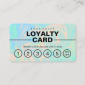 Flüssige Imitate holografische irisierende Textur Treuekarte (Vorderseite)