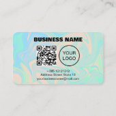 Flüssige Imitate holografische irisierende Textur Treuekarte (Rückseite)