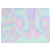 Flüssige Imitate Holographische Textur Große Geschenktüte (Rückseite)