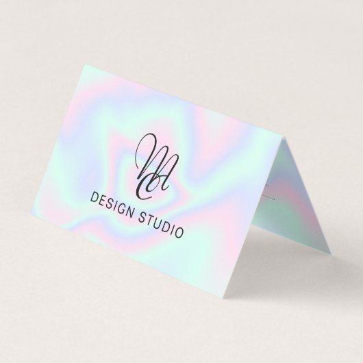 Flüssige Imitate Holographische Textur Visitenkarten (Vorderseite)