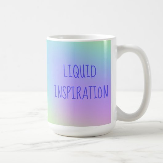 Flüssige Inspiration-Tasse Kaffeetasse (Rechts)