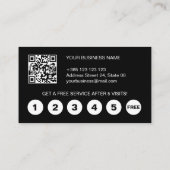 Flüssige Iridescent Rainbow Texture QR Code Treuekarte (Rückseite)