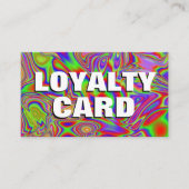 Flüssige Iridescent Rainbow Texture QR Code Treuekarte (Vorderseite)