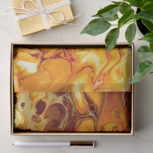 Flüssige Kunst gießen abstraktes Seidenpapier (Geschenk)