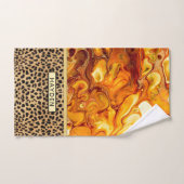 Flüssige Kunst gießen personalisierten Badhandtuch Set (Handtuch)