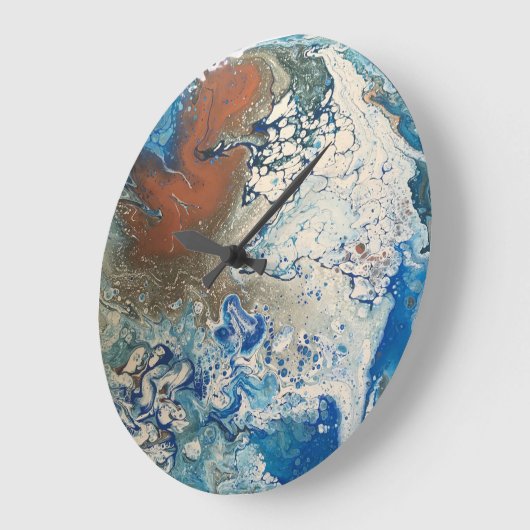 Flüssige Kunst-Wanduhr Große Wanduhr (Winkel)