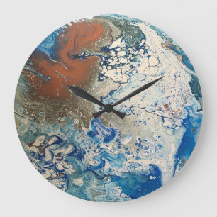 Flüssige Kunst-Wanduhr Große Wanduhr