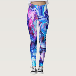 Flüssige Kunst-Yoga-Hosen Leggings