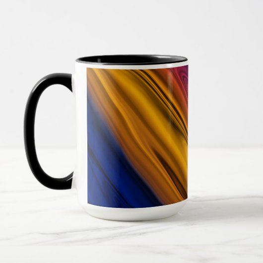 Flüssige Malerei Abstract Tasse (Links)
