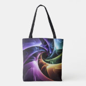 Flüssige Metallwellen Tasche (Rückseite)